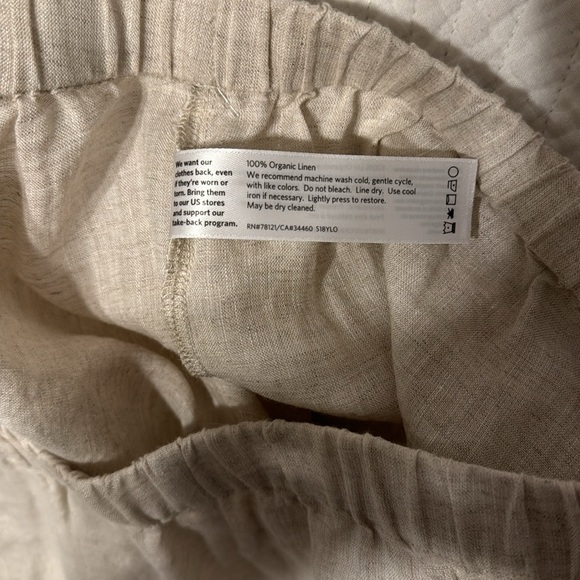 Eileen Fisher 100% Organic Linen Capris PP - Picture 6 of 11